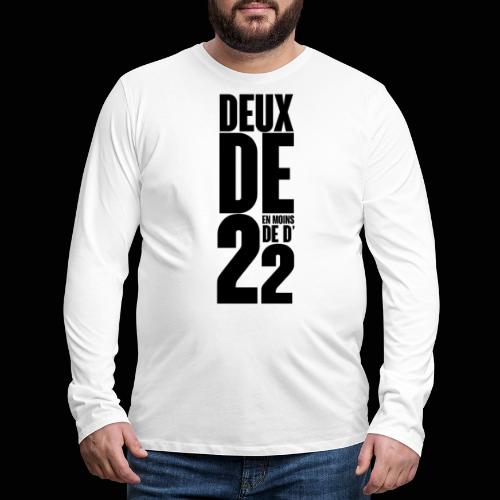 Deux De 2 Official Merch' - T-shirt manches longues Premium Homme
