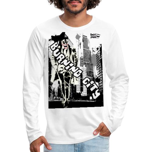 Burnig City - Camiseta de manga larga premium hombre