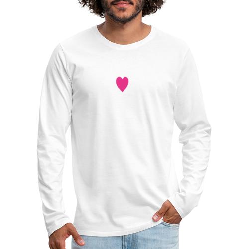 heart - Premium langermet T-skjorte for menn
