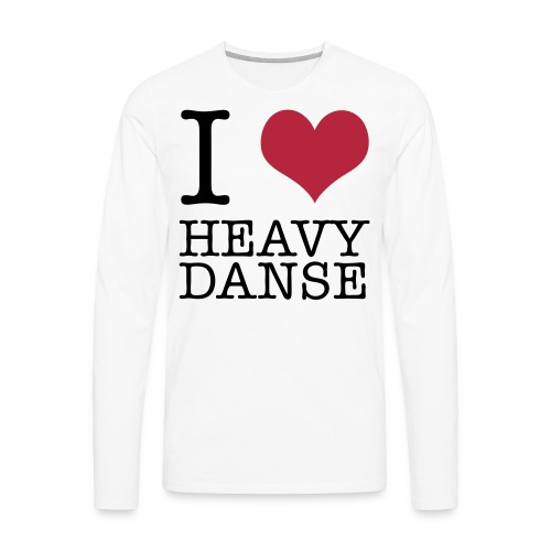 I Love HeavyDanse Vector - T-shirt manches longues Premium Homme