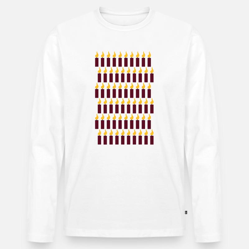 60. Geburtstag - Männer Premium Bio Langarmshirt - Weiß