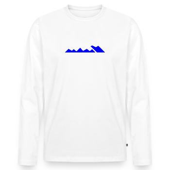 Eat Sleep Berge Repeat Saying - Men's Premium Organic Long Sleeve Shirt - white - Front - Nico (187cm)
