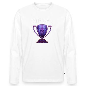 Gagnant - T-shirt manches longues Premium bio Homme - blanc - Devant - Nico (187cm)