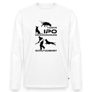 78 - IPO (formerly VPG) - Men's Premium Organic Long Sleeve Shirt - white - Front - Nico (187cm)