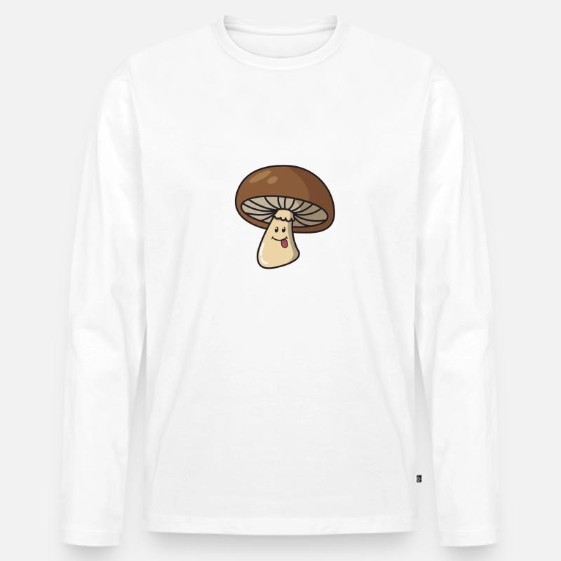 Shiitake passiert Geschenk - Männer Premium Bio Langarmshirt - undefined