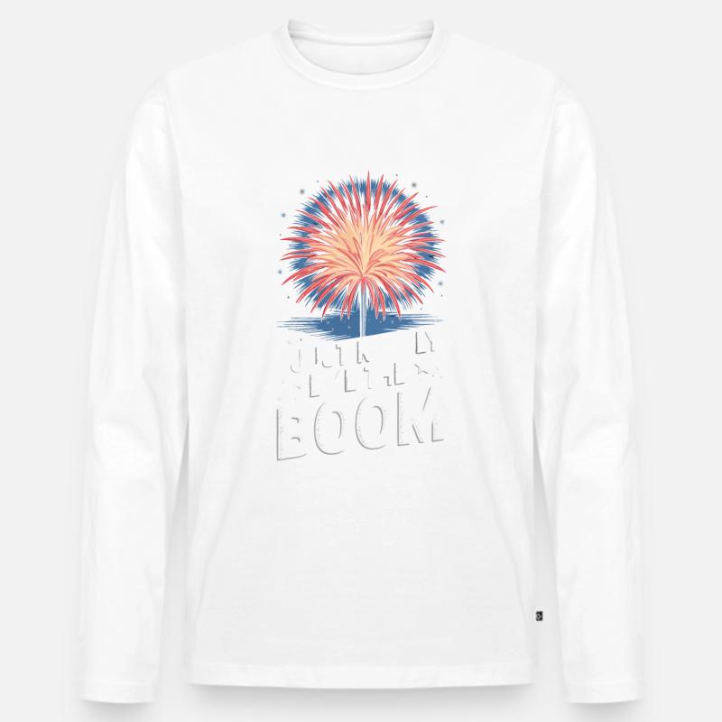 Pyrotechniker Feuerwerk Pyrotechnik - Männer Premium Bio Langarmshirt - Weiß