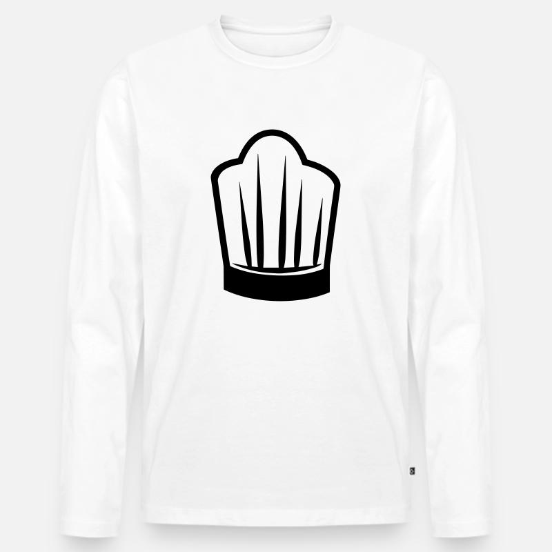 Küchenchef - Männer Premium Bio Langarmshirt - Weiß