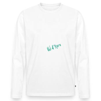 Ski Val d’Isère - Val d isère - T-shirt manches longues Premium bio Homme - blanc - Devant - Nico (187cm)