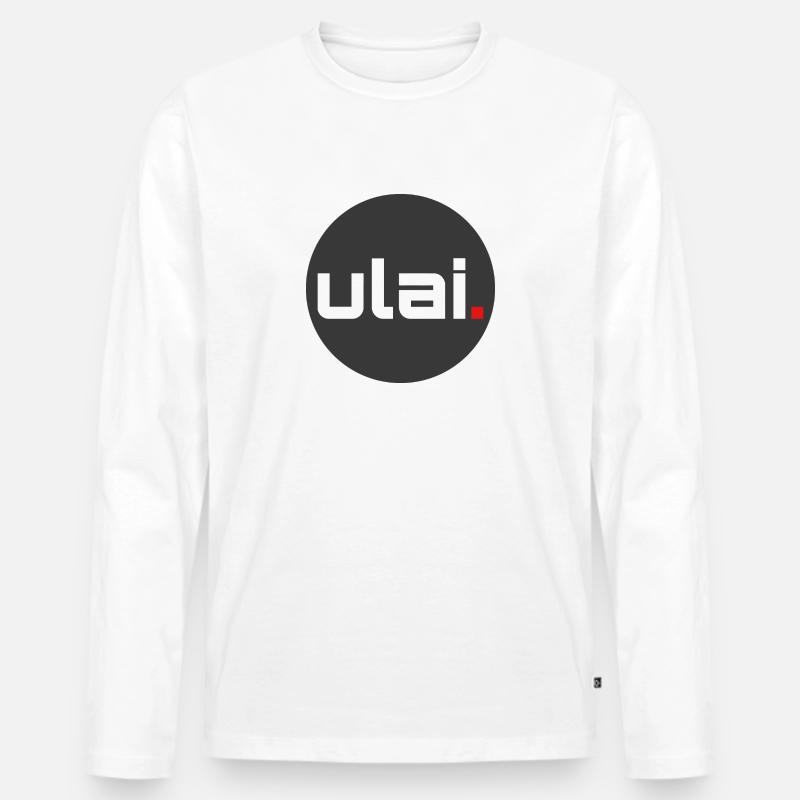 ULAI 3.0 round - Männer Premium Bio Langarmshirt - Weiß