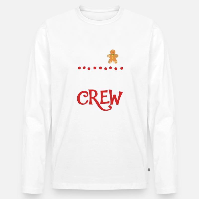 Cookie Tasting Crew - Männer Premium Bio Langarmshirt - Weiß