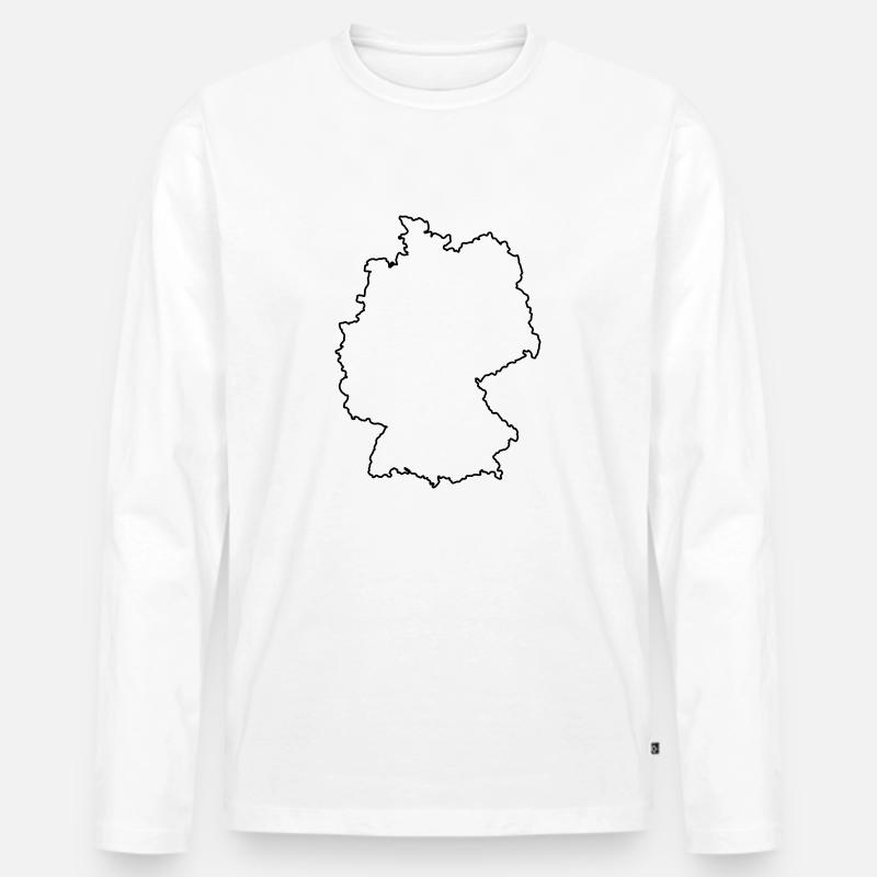 germany_design_1 - Männer Premium Bio Langarmshirt - Weiß