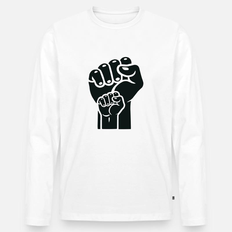 faust 2 - Männer Premium Bio Langarmshirt - Weiß