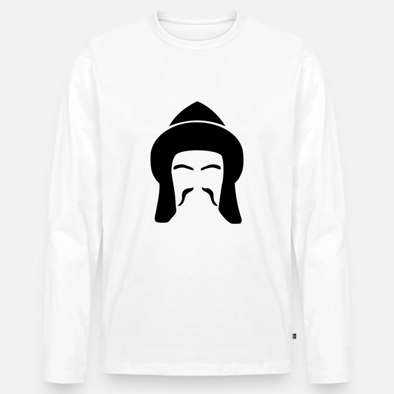 Türk - Männer Premium Bio Langarmshirt - Weiß