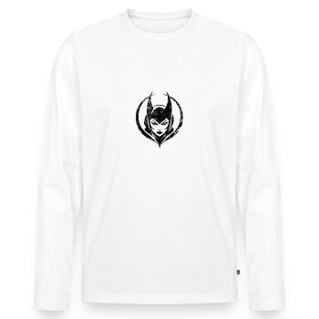 60. Geburtstag Using Superpowers Since 08/1965 - Männer Premium Bio Langarmshirt - Weiß - Vorne - Nico (187cm)