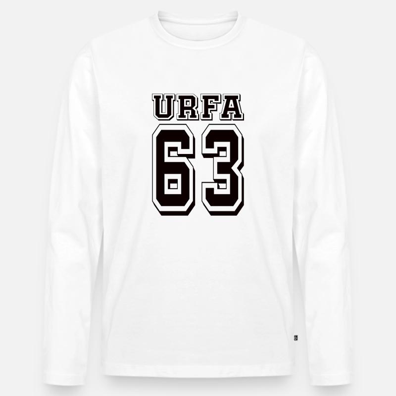 Urfa 63 - Männer Premium Bio Langarmshirt - Weiß