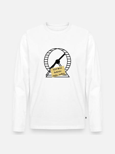 I'll be gone - Men's Premium Organic Long Sleeve Shirt - white