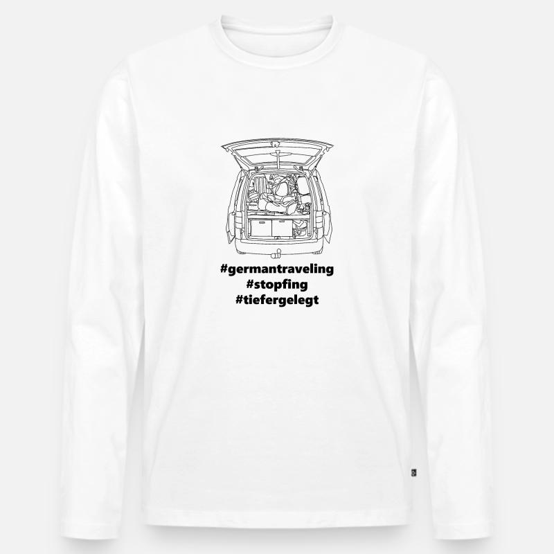 #NumberTwo - Männer Premium Bio Langarmshirt - Weiß