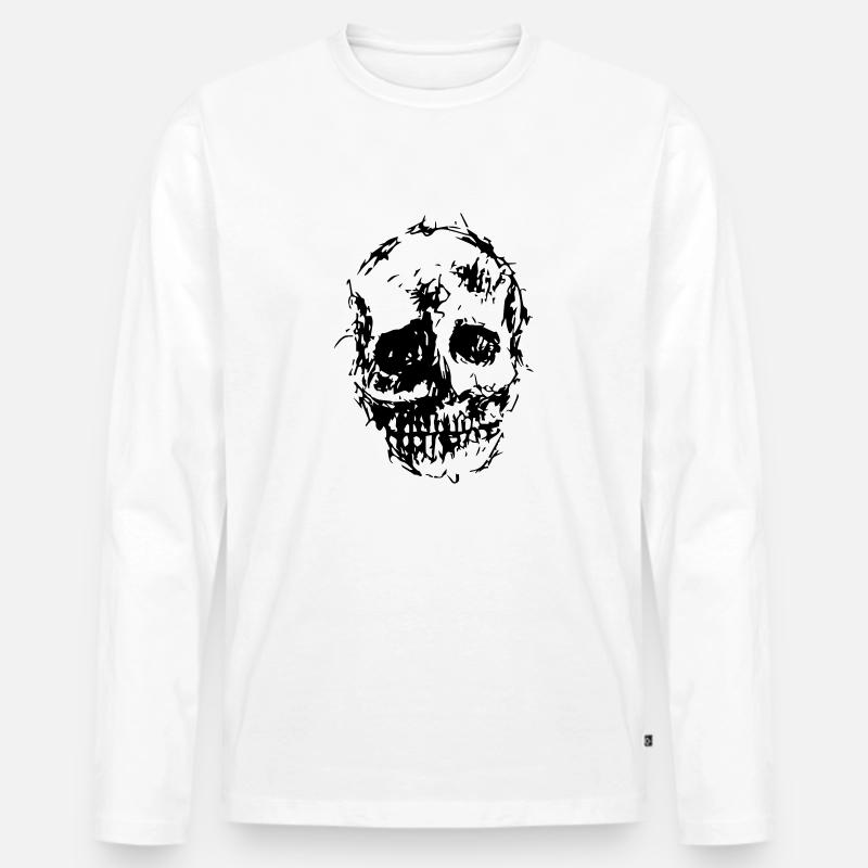 Todes Neu - Männer Premium Bio Langarmshirt - Weiß