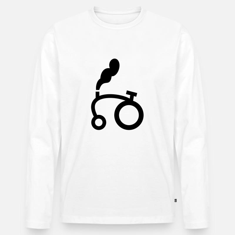 Tractor - Männer Premium Bio Langarmshirt - Weiß