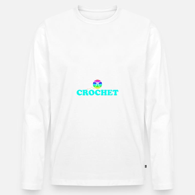 Häkeln Geschenk - Männer Premium Bio Langarmshirt - undefined