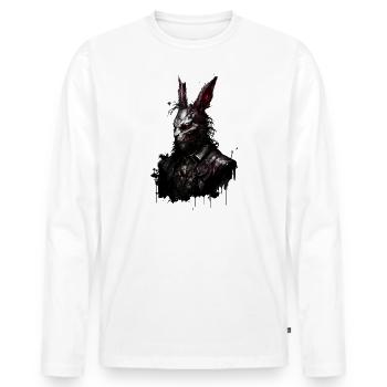 Undead Easter with suit - Men's Premium Organic Long Sleeve Shirt - white - Front - Nico (187cm)