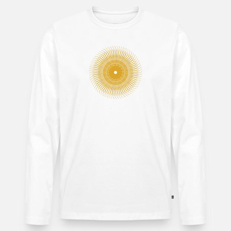 2 - Männer Premium Bio Langarmshirt - Weiß