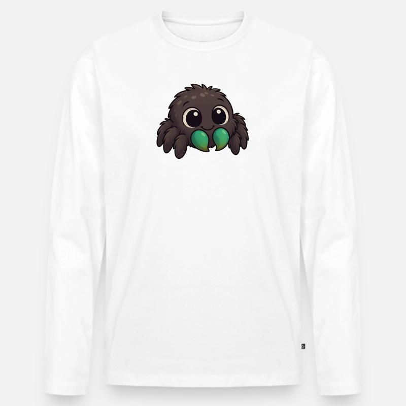 Lukas BausL - Männer Premium Bio Langarmshirt - Weiß