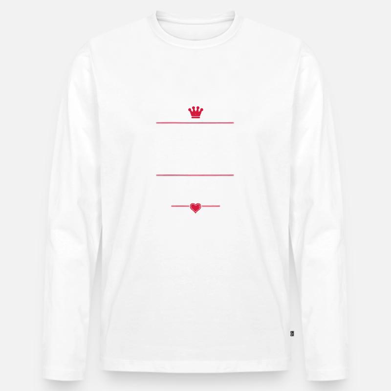 Bonus Papa - Männer Premium Bio Langarmshirt - Weiß