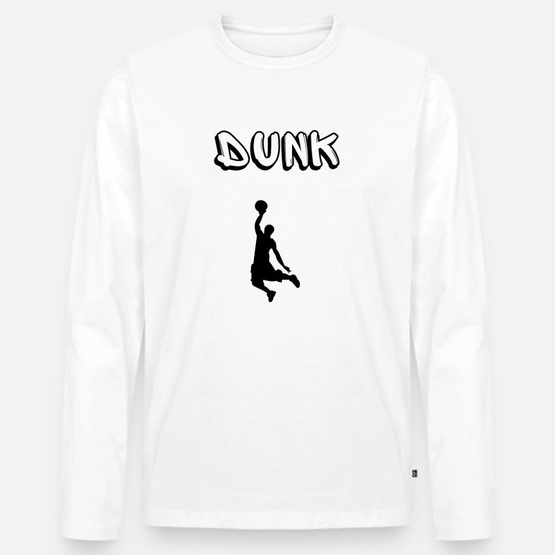 Eintauchen - Männer Premium Bio Langarmshirt - Weiß