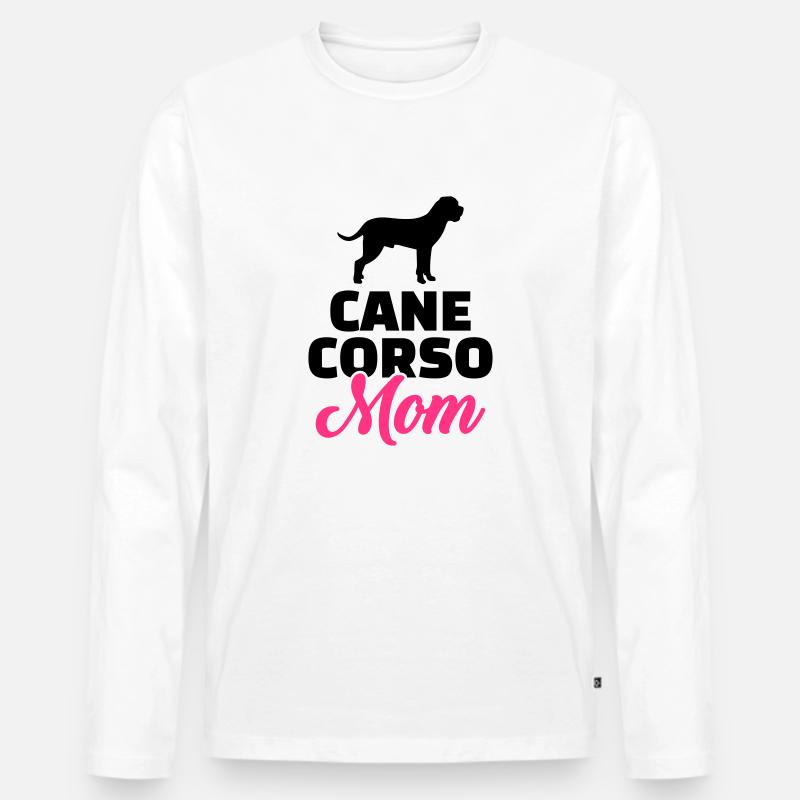 Cane Corso - Männer Premium Bio Langarmshirt - Weiß