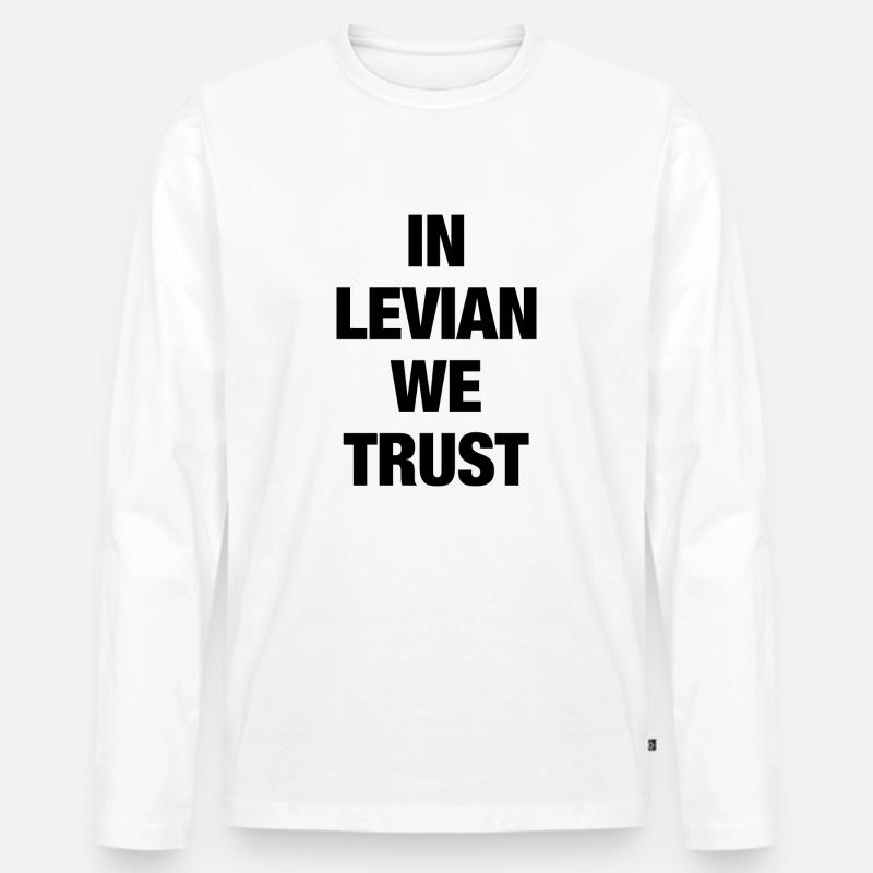 Levian - Männer Premium Bio Langarmshirt - Weiß
