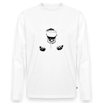 Prayer - Men's Premium Organic Long Sleeve Shirt - white - Front - Nico (187cm)