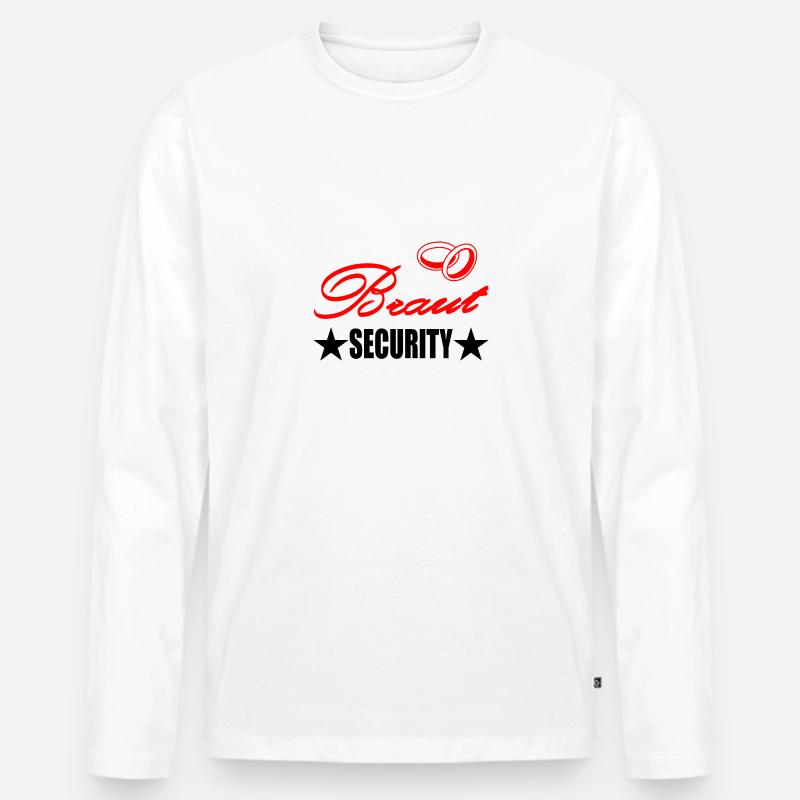 Junggesellenabschied - Männer Premium Bio Langarmshirt - Weiß