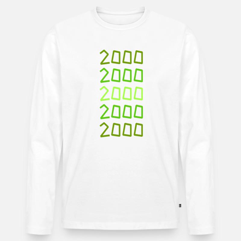 Jahr 2000 - Männer Premium Bio Langarmshirt - undefined