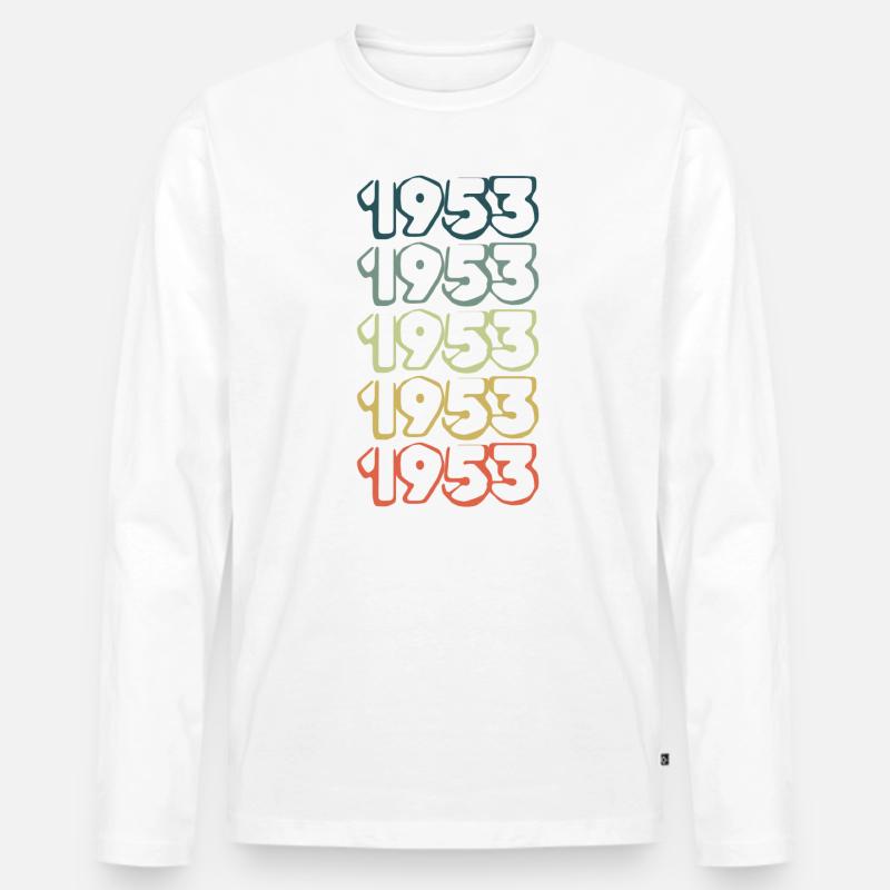 Witzig 1953 - Männer Premium Bio Langarmshirt - undefined