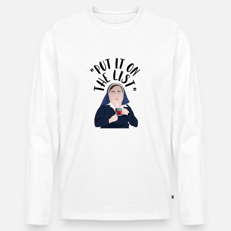 Derry Nordirland Schwester Michael - Männer Premium Bio Langarmshirt - Weiß