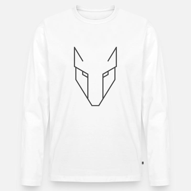Verschieden - Männer Premium Bio Langarmshirt - Weiß