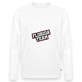 Florida Team - Men's Premium Organic Long Sleeve Shirt - white - Front - Nico (187cm)