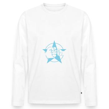 Lieblings Onkel Onkels Best Uncle Lieblingsonkel - Männer Premium Bio Langarmshirt - Weiß - Vorne - Nico (187cm)