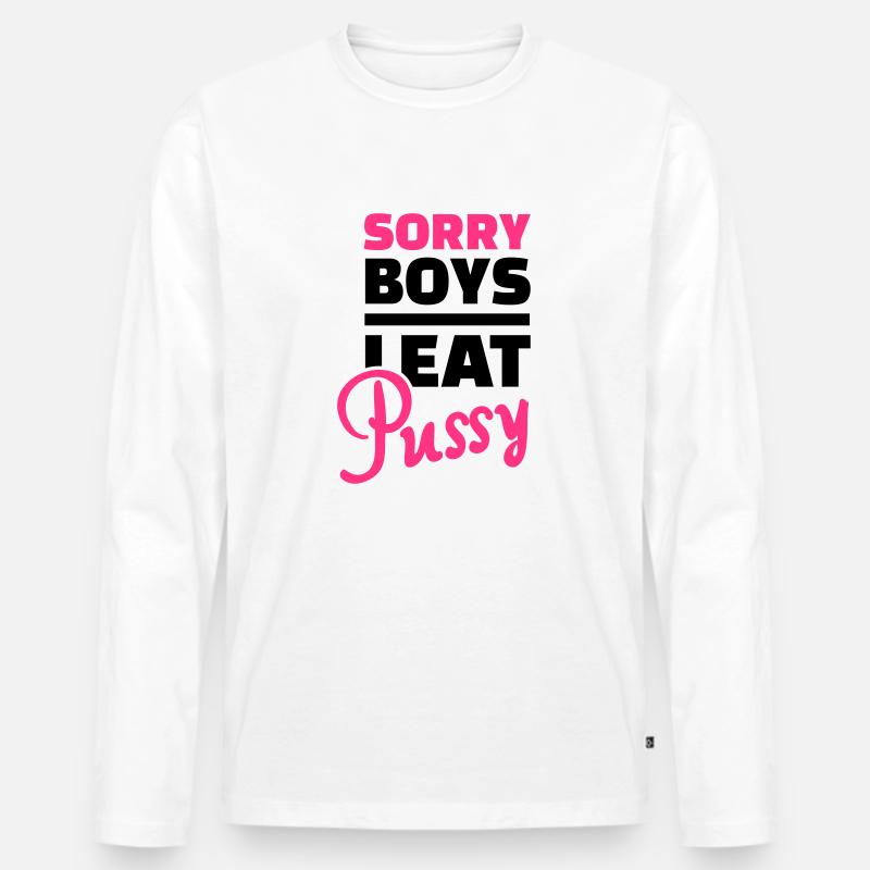 Lesbisch - Männer Premium Bio Langarmshirt - Weiß