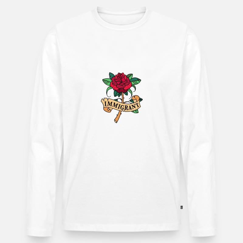 Stolze Tochter eines Einwanderers - Männer Premium Bio Langarmshirt - undefined