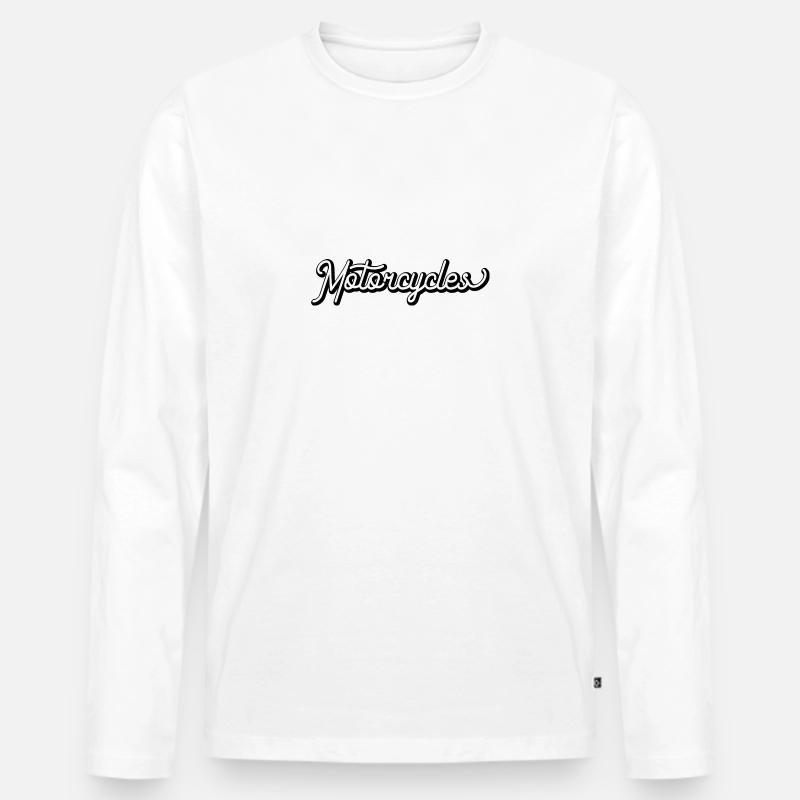 Motorcycles - Männer Premium Bio Langarmshirt - Weiß