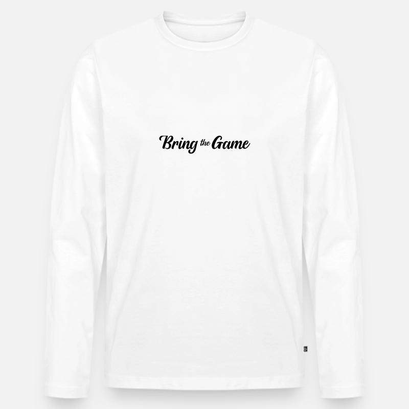 Bring the Game - Männer Premium Bio Langarmshirt - Weiß
