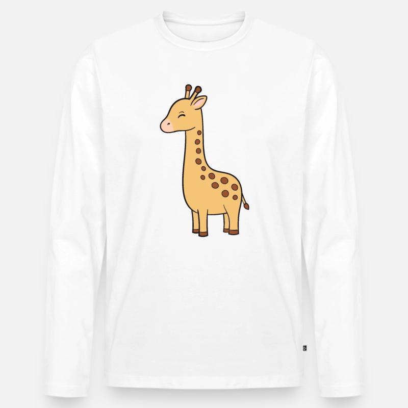 Girafe - T-shirt manches longues Premium bio Homme - blanc