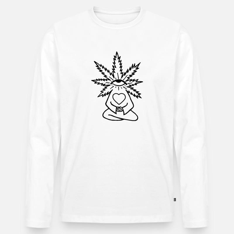 cnfgjd - Männer Premium Bio Langarmshirt - Weiß