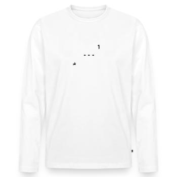 CRUISE SHIP - WHITE CRUISE SHIP - Men's Premium Organic Long Sleeve Shirt - white - Front - Nico (187cm)