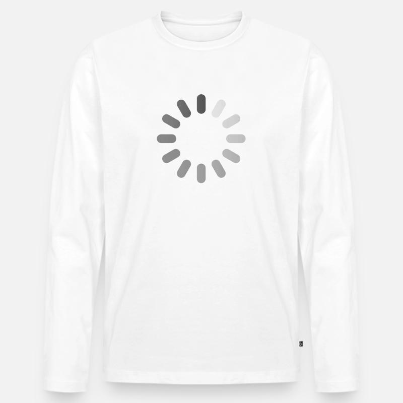 Mimikama bin am denken - Männer Premium Bio Langarmshirt - Weiß