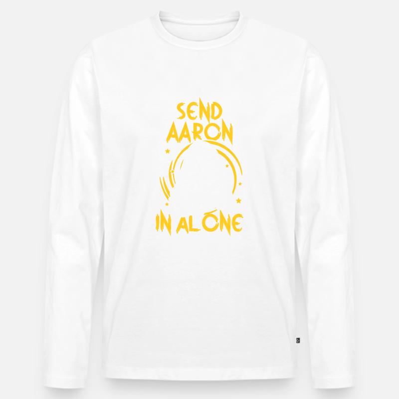 Send Aaron alone - Männer Premium Bio Langarmshirt - undefined