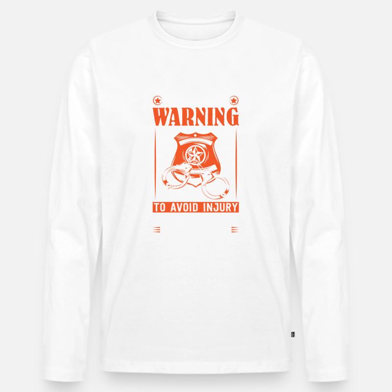 Polizei Polizist Polizeibeamte - Männer Premium Bio Langarmshirt - undefined