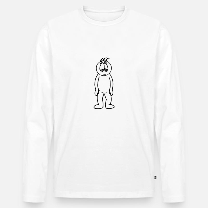 Soooo Müde - Männer Premium Bio Langarmshirt - Weiß